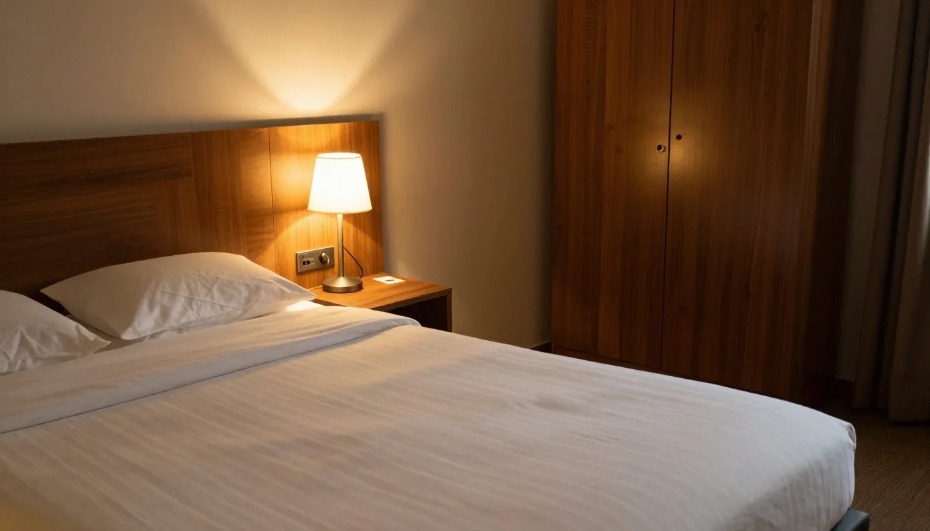 Wnętrze pokoju standardowego w hotelu przy Piotrkowskiej